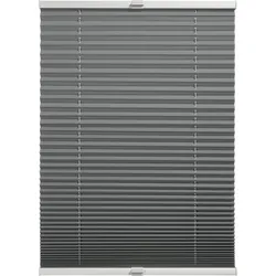 Plissee "Thermo Plissee Ella", grau, B:70cm H:130cm, Obermaterial: 100% Polyester, SCHÖNER WOHNEN-KOLLEKTION, Plissees, verschraubt, energiesparend, Thermo Rückseite