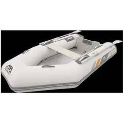 Aqua Marina Deluxe Schlauchboot 250x129 cm mit verstärktem Hochdruck-PVC-Gewebe Reparaturset Handpumpe Sitzbank Transporttasche Paddel Weiß
