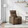vidaXL Relaxsessel Braun Stoff 146 x 76,5 x 0 cm Braun mit Liegeposition