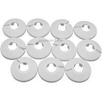 Haas + Sohn Heizkörper Klapprosetten, weiß, 12mm – 10