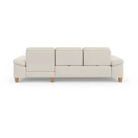 sit&more Ecksofa SIT & MORE "Westham L-Form", beige (creme), B:275cm H:88cm T:172cm, 90% Polyester 10% Polyamid, Sofas, Ecksofa, mit Recamiere, mit oder ohne Bettfunktion, Bettkasten, Füße Eiche