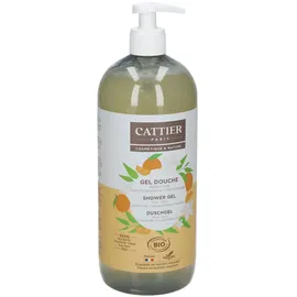 Cattier Duschgel ohne Sulfate Duft Clementine – Orangenblüte 1 l