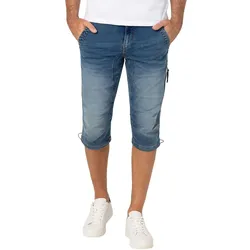 TIMEZONE Herren Jeans Bermuda Shorts Regular ConnorTZ Regular Fit Blau 3833 Normaler Bund Knopfleiste W 36