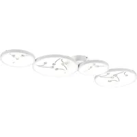 Trio LED-Deckenleuchte Groovy Weiß
