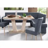 Home Affaire Eckbank "Umag", blau, B:210cm H:89cm T:160cm, 100% Polyester Primabelle ( Microfaser );100% Polyester Duncan ( Luxus-Microfaser), Sitzbänke, Eckbank, 210 x 60 cm