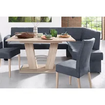 Home Affaire Eckbank "Umag", blau, B:210cm H:89cm T:160cm, 100% Polyester Primabelle ( Microfaser );100% Polyester Duncan ( Luxus-Microfaser), Sitzbänke, Eckbank, 210 x 60 cm