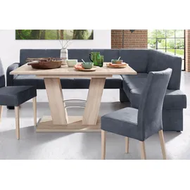 Home Affaire Eckbank "Umag", blau, B:210cm H:89cm T:160cm, 100% Polyester Primabelle ( Microfaser );100% Polyester Duncan ( Luxus-Microfaser), Sitzbänke, Eckbank, 210 x 60 cm