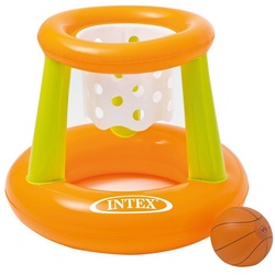 Intex Badespielzeug ausblasbarer Basketballkorb Basketball Spiel Wasserspiel Pool, ausblasbar orange