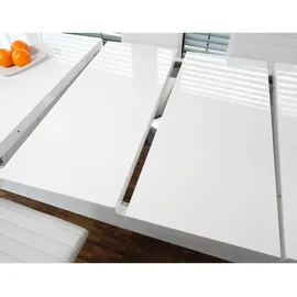 SalesFever Esstisch 180 x 75 x 90 cm hochglanz lackiert weiß