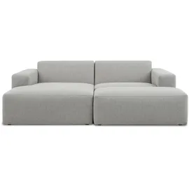 otto home »Koa,228cm, L-Form, Modulsofa, Webstoff, Cord, Struktur, Chenille« Designsofa, Set, Hocker inklusive, weicher Lounge-Sitzkomfort