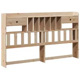 vidaXL Kopfteil mit Stauraum 200 cm Massivholz Kiefer