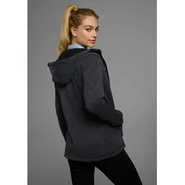 POLARINO Strickfleecejacke anthrazit 44/46
