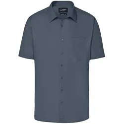 Herren Business Hemd kurzarm "JN644" - 5XL - carbon