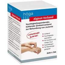 HÖGA-PHARM G.Höcherl Alginat-Verband 6 cmx3 m kühlender Zinkleimverband