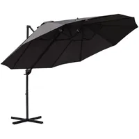 Outsunny Sonnenschirm Metall, Polyester