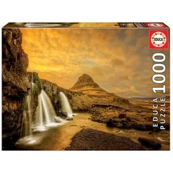 EDUCA 9217971 Wasserfall Kirkjufells 1000 Teile Puzzle