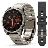 fēnix® 8 - 47 mm AMOLED Sapphire Graphit/Titanium Titan mit Titanarmband