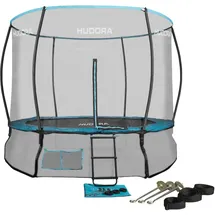 Hudora Fantastic 300V 300 cm inkl. Sicherheitsnetz und Leiter grün/türkis