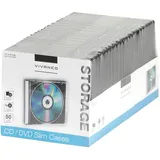 Vivanco CD/DVD Slim Case (50er Pack) schwarz