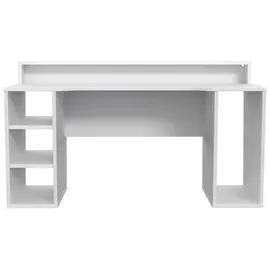 Forte Tezaur Gaming Desk mit RGB-Beleuchtung weiß