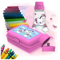 Elasto Schulset 'Kids' in pink/transparent - 1,20 l &