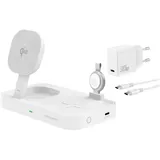 4smarts Qi2 Ladestation Trident mit MFi Fast Charger, weiß