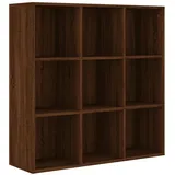 vidaXL Bücherschrank Braun Eichen-Optik 98x30x98 cm