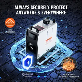 Vevor Diesel-Luftheizung 12 V 5-8 kW tragbar CYJRQL220V8KWL2YVV2