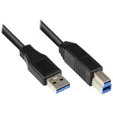 Good Connections USB-A auf USB-B 5 m Schwarz