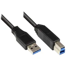 Good Connections USB-A auf USB-B 5 m Schwarz