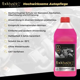 Exklusiv Chemie G12+ Kühlerfrostschutz Pink 1 St. 1 l