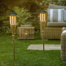 Hi Gartenfackel Bambus 2er Set H 56 cm