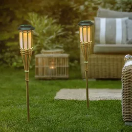 Hi Gartenfackel Bambus 2er Set H 56 cm