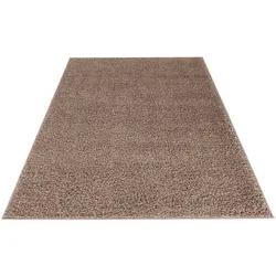Hochflor-Teppich OBSESSION "My Twist 215", grau (taupe), B:160cm H:35mm L:230cm, Polypropylen, Teppiche, besonder weich, glänzend, Wohnzimmer