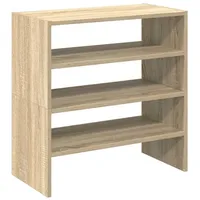 VidaXL Schuhregale 2 Stk. Stapelbar Sonoma-Eiche 60x30x30,5 cm