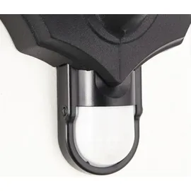 Brilliant Außenwandleuchte Aluminium, Glas, Metall 37,5 cm mit Bewegungsmelder schwarz
