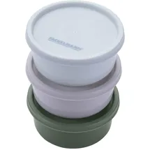Fackelmann Snacking-Boxen 3er-Set 3,3 x 8 cm grün
