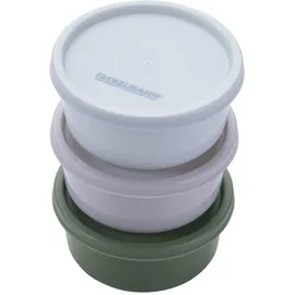 Fackelmann Snacking-Boxen 3er-Set 3,3 x 8 cm grün