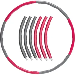 Fitness Hula Hoop Reifen - 100 cm - 1,2 kg - Rosa/Grau 100 CM