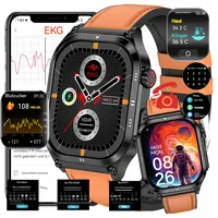 ECG Smartwatch BlutzuckerBlutzuckermessungDiabetes,smartwatch Mit Bluetooth Anrufe,Wasserdicht HarnsäureBlutfette Fitnessuhr,Fitness Tracker Armbanduhr , brown