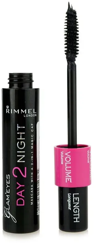 Rimmel Glam ́ Eyes Day 2 Night Mascara für längere und dichtere Wimpern 2 in 1 Farbton 001 Black 9.5 ml