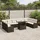vidaXL Garten-Lounge-Set 11-tlg. braun