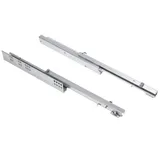 HOOZ Auszug Schubaldenführung Teilauszug 45 cm (2er Set, 2 St., 1 Paar), 2-teilig silberfarben 45 cm x 4 cm x 45 cm