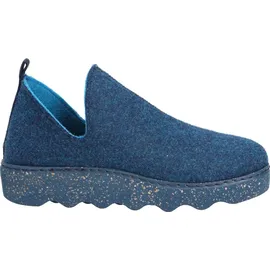 ROHDE Damen Foggia Pantoffeln Pantoletten niedrige Hausschuhe 6124, Größe:EUR 42 - Blau - 42