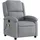 vidaXL Massagesessel Modell 1 Polyester 86,5 x 99,5 x 70 cm Hellgrau mit Fernbedienung