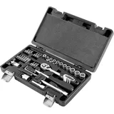 STAHLWERK Profi-Ratschen-Set, 4011, 1/4 Zoll Umschaltknarre, 35-teilig