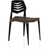 hjh living Flecharo Gartenstuhl 4-Fuß-Gestell 0 x 0 x 0 cm braun/schwarz