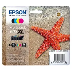 Epson 603XL Seestern CYMK MultiPack XL Tinte für Drucker