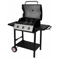 M&S Gasgrill auf ständer 3 brenner 10.500 w schwarz
