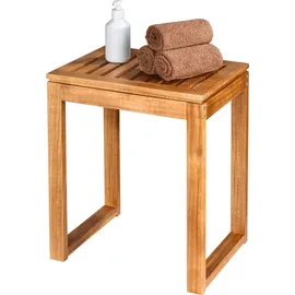 Wenko Badhocker Mod. Fondi aus massivem Akazienholz 60 x 39 x 30 cm braun